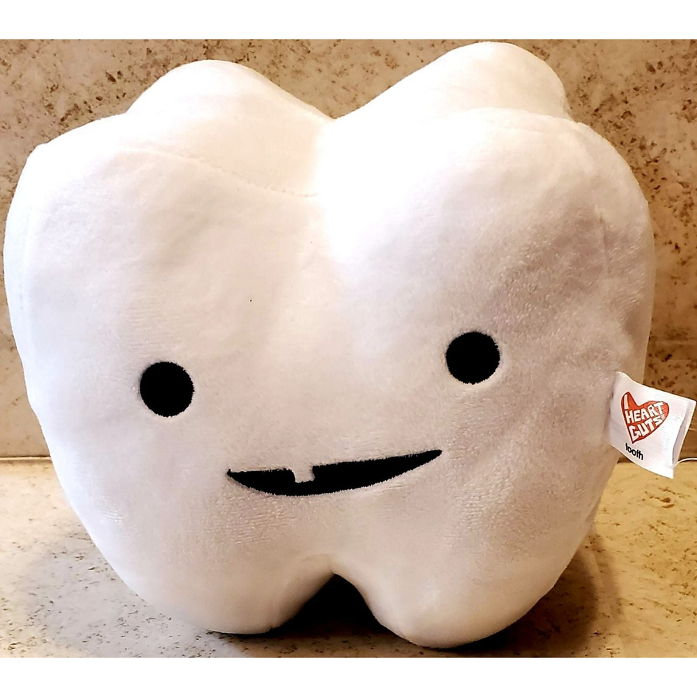 USED I HEART GUTS PLUSH YOU CAN'T HANDLE THE TOOTH STUFFED PILLOW TOOTH POCKET